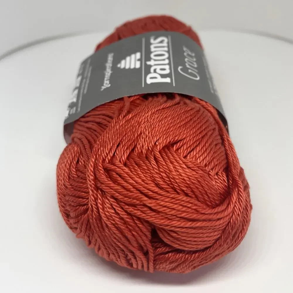 Patons Grace Yarn, Fiesta, 1.75 Oz, 100% Cotton